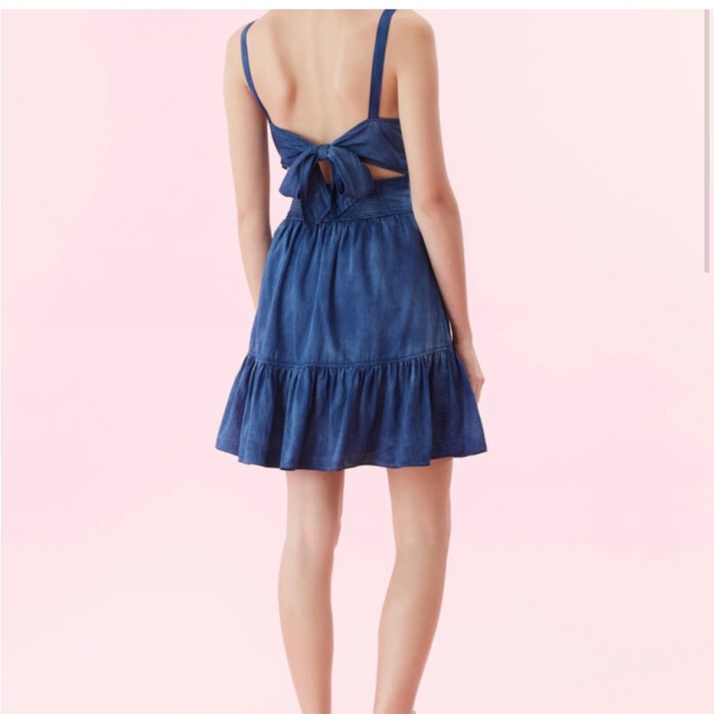 La Vie Rebecca Taylor V-Neck Mini Dress Size: S